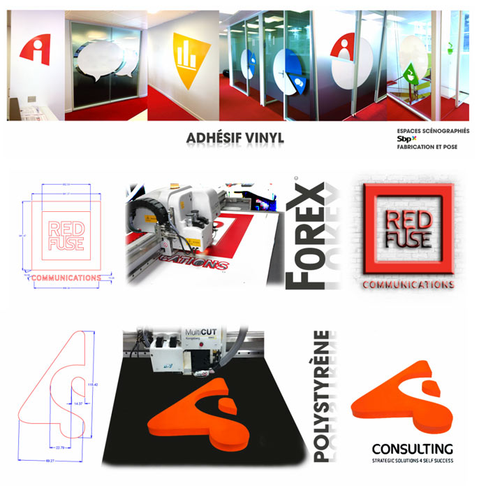 Exemples de signalétiques pour entreprise Paris